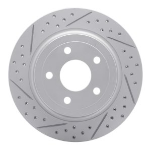 Chevrolet Cobalt Brake Rotor (1) - Rear Right - DFC - Drilled & Slotted Geoperformance - `08-`10
