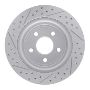 Chevrolet Cobalt Brake Rotor (1) - Rear Right - DFC - Drilled & Slotted Geoperformance - `08-`10