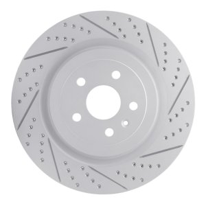 Cadillac Cts Brake Rotor (1) - Rear Left - DFC - Geoperformance Rotors - Drilled & Slotted - `09-`24