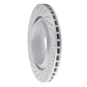 Cadillac Cts Brake Rotor (1) - Rear Left - DFC - Geoperformance Rotors - Drilled & Slotted - `09-`24