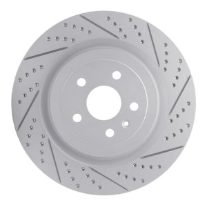 Cadillac CTS Brake Rotor (1) - Rear Right - DFC - Drilled & Slotted Geoperformance - `09-`24