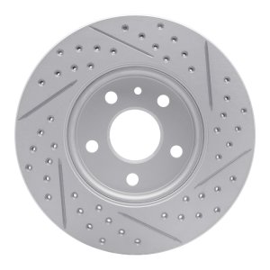 Chevrolet Cruze Brake Rotor (1) - Front Left - DFC - Drilled & Slotted Geoperformance - `11-`23