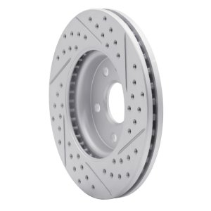 Chevrolet Cruze Brake Rotor (1) - Front Left - DFC - Drilled & Slotted Geoperformance - `11-`23
