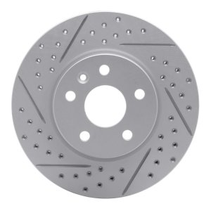 Chevrolet Cruze Brake Rotor (1) - Front Left - DFC - Drilled & Slotted Geoperformance - `11-`23