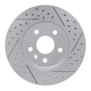 Chevrolet Bolt EV Brake Rotor (1) - Front Right - DFC - Drilled & Slotted Geoperformance - `11-`23