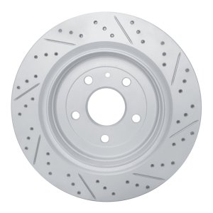 Chevrolet Corvette Brake Rotor (1) - Rear Left - DFC - Geoperformance, Drilled & Slotted - `14-`19