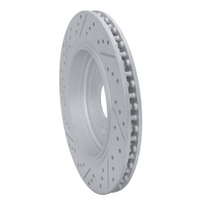 Chevrolet Corvette Brake Rotor (1) - Rear Right - DFC - Drilled & Slotted Geoperformance - `14-`19