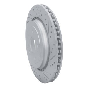 Chevrolet Corvette Brake Rotor (1) - Rear Right - DFC - Drilled & Slotted Geoperformance - `14-`19
