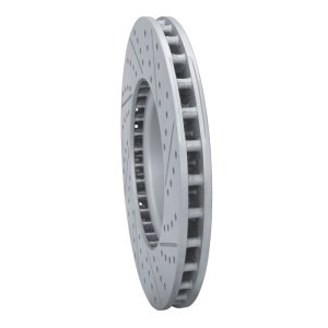 Chevrolet Corvette Brake Rotor (1) - Front Left - DFC - Drilled & Slotted Geoperformance - `14-`19