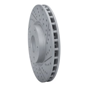 Chevrolet Corvette Brake Rotor (1) - Front Right - DFC - Drilled & Slotted Geoperformance - `14-`19