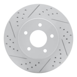 Chevrolet Equinox Brake Rotor (1) - Front Left - DFC - Drilled & Slotted Geoperformance - `02-`07