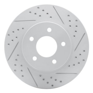 Chevrolet Equinox Brake Rotor (1) - Front Right - DFC - Drilled & Slotted Geoperformance - `02-`07