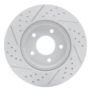 Chevrolet Equinox Brake Rotor (1) - Front Right - DFC - Drilled & Slotted Geoperformance - `02-`07