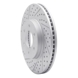Chevrolet Trailblazer Brake Rotor (1) - Front Left - DFC - Drilled & Slotted Geoperformance - `06-`09