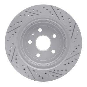 Chevrolet Trailblazer Brake Rotor (1) - Front Right - DFC - Drilled & Slotted Geoperformance - `06-`09