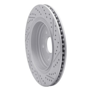 Chevrolet Trailblazer Brake Rotor (1) - Front Right - DFC - Drilled & Slotted Geoperformance - `06-`09