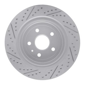 Cadillac Ats Brake Rotor (1) - Rear Left - DFC - Drilled & Slotted Geoperformance - `16-`24