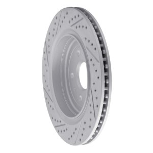 Cadillac Ats Brake Rotor (1) - Rear Right - DFC - Drilled & Slotted Geoperformance - `16-`24