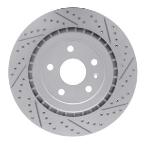 Cadillac Ats Brake Rotor (1) - Rear Right - DFC - Drilled & Slotted Geoperformance - `16-`24