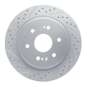 Cadillac Escalade Brake Rotor (1) - Rear Left - DFC - Drilled & Slotted Geoperformance - `19-`26