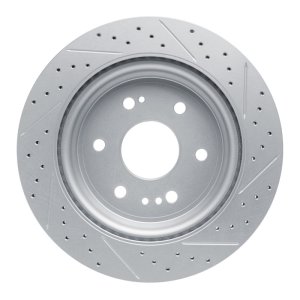 Cadillac Escalade Brake Rotor (1) - Rear Left - DFC - Drilled & Slotted Geoperformance - `19-`26