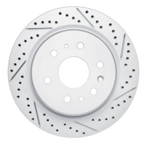 Cadillac Escalade Brake Rotor (1) - Rear Right - DFC - Drilled & Slotted Geoperformance - `19-`26