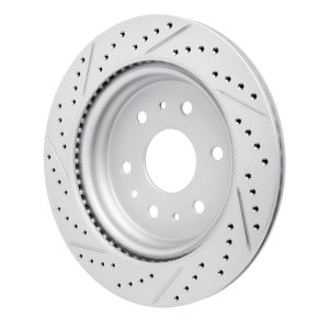 Cadillac Escalade Brake Rotor (1) - Rear Right - DFC - Drilled & Slotted Geoperformance - `19-`26
