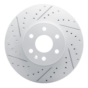 Chevrolet Colorado Brake Rotor (1) - Front Left - DFC - Drilled & Slotted Geoperformance - `21-`22