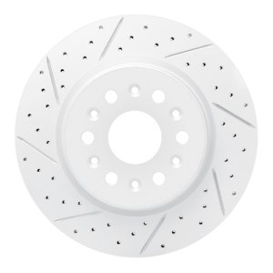 Buick Enclave Brake Rotor (1) - Rear Left - DFC - Drilled & Slotted Geoperformance - `17-`26