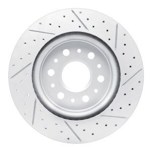 Buick Enclave Brake Rotor (1) - Rear Left - DFC - Drilled & Slotted Geoperformance - `17-`26