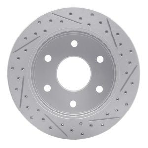 Cadillac Escalade Brake Rotor (1) - Front Left - DFC - Geoperformance Rotors - Drilled & Slotted - `88-`00