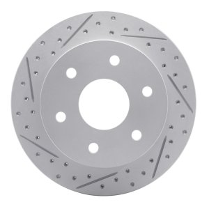 Cadillac Escalade Brake Rotor (1) - Front Left - DFC - Geoperformance Rotors - Drilled & Slotted - `88-`00