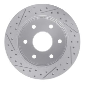Cadillac Escalade Brake Rotor (1) - Front Right - DFC - Drilled & Slotted Geoperformance - `88-`00