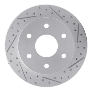 Cadillac Escalade Brake Rotor (1) - Front Right - DFC - Drilled & Slotted Geoperformance - `88-`00