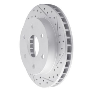 Cadillac Escalade Brake Rotor (1) - Front Right - DFC - Drilled & Slotted Geoperformance - `88-`00