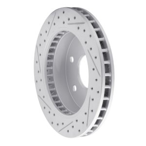 Cadillac Escalade Brake Rotor (1) - Front Right - DFC - Drilled & Slotted Geoperformance - `88-`00