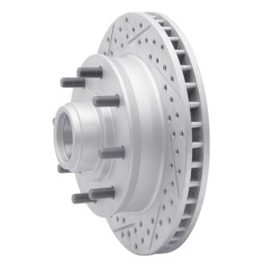 Chevrolet C1500 Suburban Brake Rotor (1) - Front Left - DFC - Drilled & Slotted Geoperformance Rotor - `92-`02