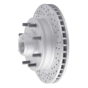 Chevrolet Suburban 1500 Brake Rotor (1) - Front Right - DFC - Geoperformance Rotor - Drilled and Slotted - `92-`02