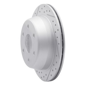 Chevrolet Silverado 1500 Brake Rotor (1) - Rear Right - DFC - Geoperformance Drilled & Slotted - `99-`07