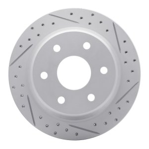 Chevrolet Silverado 1500 Brake Rotor (1) - Rear Right - DFC - Geoperformance Drilled & Slotted - `99-`07