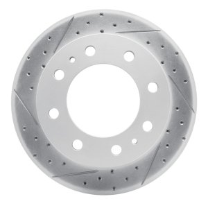 Cadillac Deville Brake Rotor (1) - Front Left - DFC - Drilled & Slotted Geoperformance - `99-`20