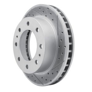 Cadillac Deville Brake Rotor (1) - Front Right - DFC - Drilled & Slotted Geoperformance - `99-`20