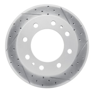 Cadillac Deville Brake Rotor (1) - Front Right - DFC - Drilled & Slotted Geoperformance - `99-`20
