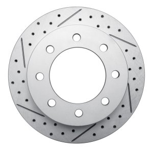 Chevrolet Silverado 3500 HD Brake Rotor (1) - Rear Left - DFC - Drilled & Slotted Geoperformance - `99-`20