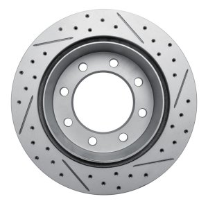 Chevrolet Silverado 3500 HD Brake Rotor (1) - Rear Left - DFC - Drilled & Slotted Geoperformance - `99-`20