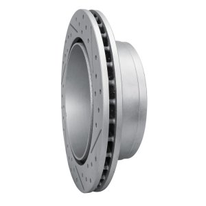 Chevrolet Silverado 3500 HD Brake Rotor (1) - Rear Left - DFC - Drilled & Slotted Geoperformance - `99-`20