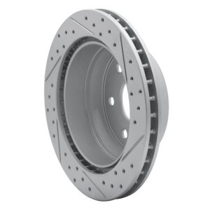 Cadillac Escalade Brake Rotor (1) - Rear Left - DFC - Drilled & Slotted Geoperformance - `00-`14