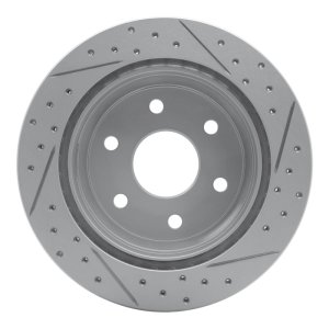 Cadillac Escalade Brake Rotor (1) - Rear Left - DFC - Drilled & Slotted Geoperformance - `00-`14