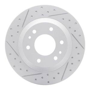Buick Rainier Brake Rotor (1) - Front Left - DFC - Geoperformance Drilled & Slotted - `02-`05