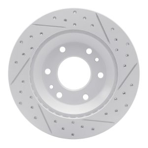 Buick Rainier Brake Rotor (1) - Front Left - DFC - Geoperformance Drilled & Slotted - `02-`05